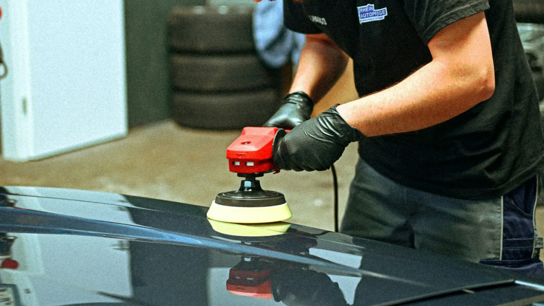 Buffing a panel after paint
